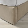 Kennedy Extra Wide Channel-Tufted Upholstered Bed &amp; Headboard