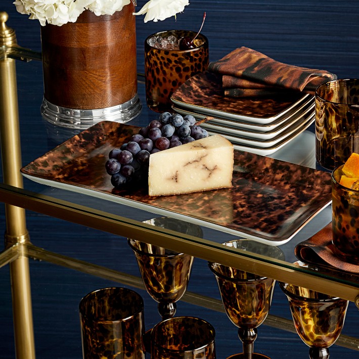 Marlo Thomas x Williams Sonoma Tortoise Shell Rectangular Tray