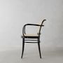 Ton 811 Caned Dining Armchair, Black