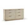 Jonathan Charles Seiche 6-Drawer Grass Cloth Dresser (68&quot;)