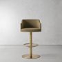 Harding Upholstered Pedestal Counter  &amp; Bar Stool