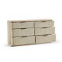 Jonathan Charles Seiche 6-Drawer Grass Cloth Dresser (68&quot;)