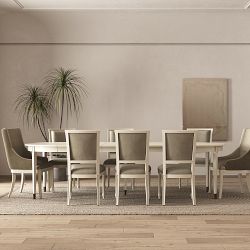 Jonathan Charles Synodic Swedish Extendable Round Dining Table (44&quot;-140&quot;)