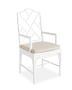 Chippendale Dining Armchair, White