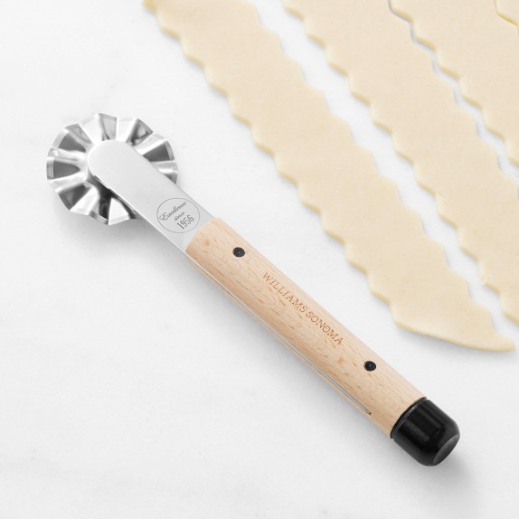 Williams Sonoma Olivewood Fluted Pastry Cutter | Baking Tools 