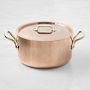 Mauviel M'250 Copper B Stew Stockpot, 5-Qt.