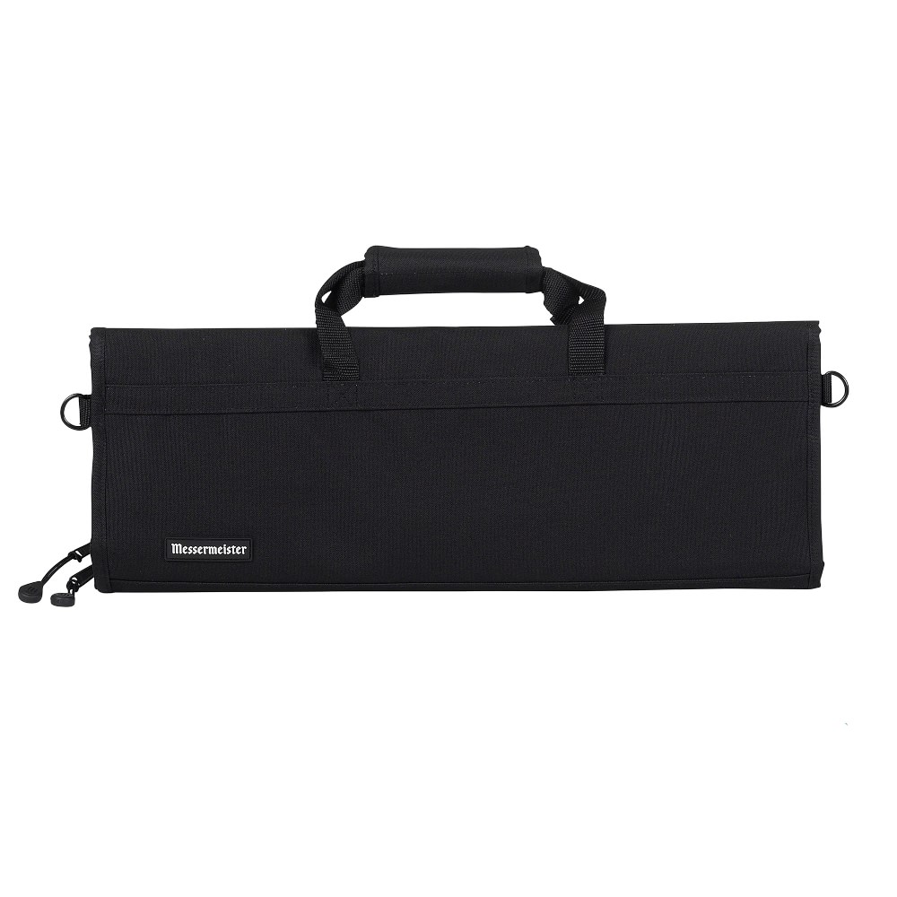 Messermeister 12-Pocket Knife Roll,  Black