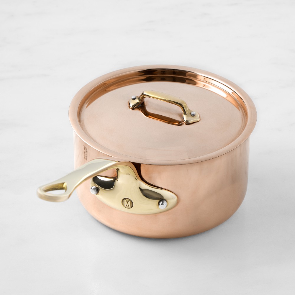Mauviel M'250 Copper B Saucepan, 1 1/2-Qt.