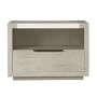El Dorado Nightstand, Top Shelf, Oak, Quartz, Bronze