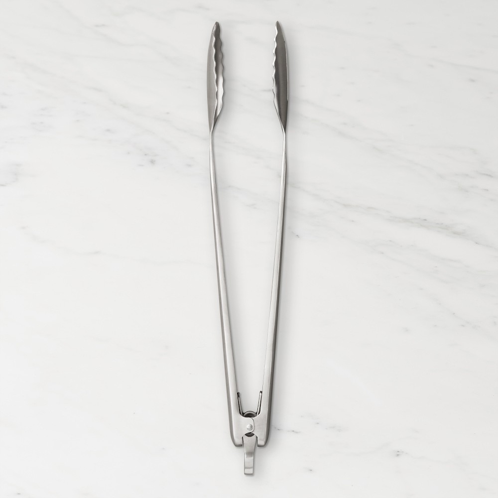 Williams Sonoma Stainless-Steel Handled BBQ Tongs