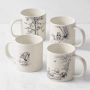 Rory Dobner x Williams Sonoma Mugs, set of 4, Mixed