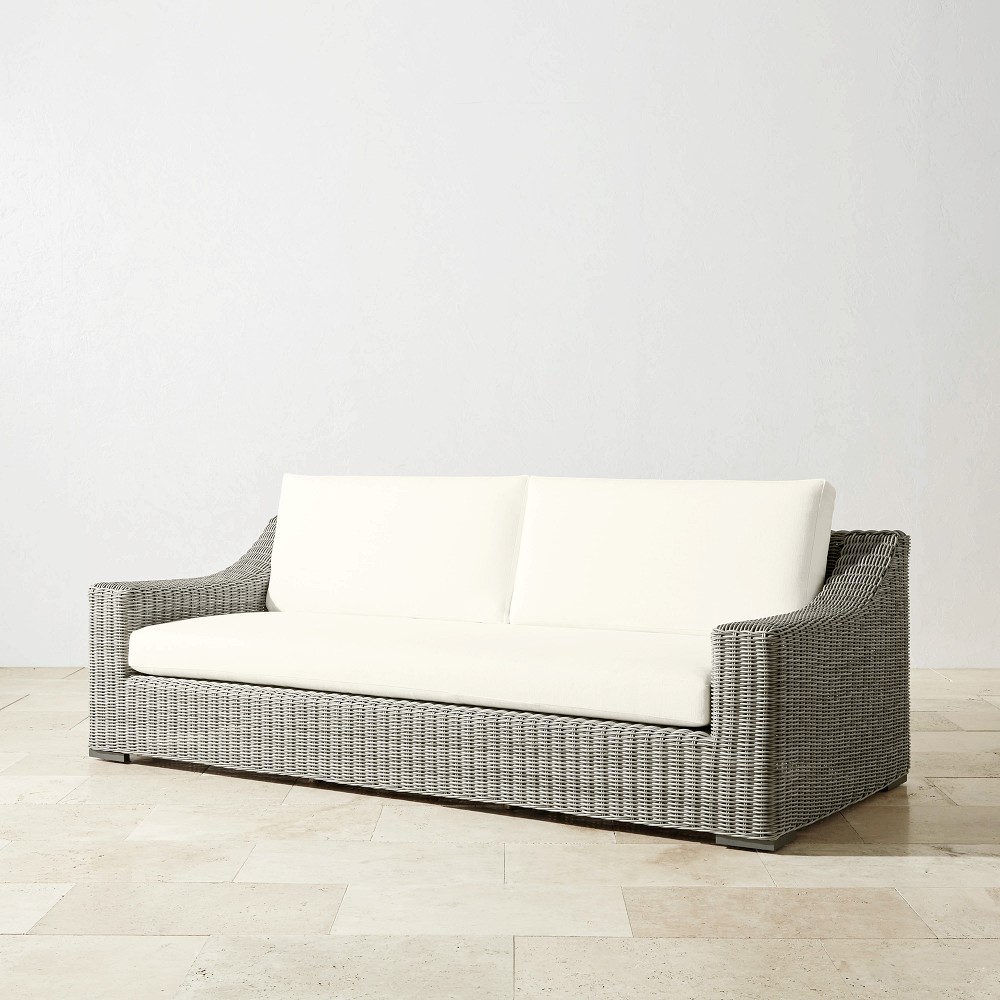 San Clemente Outdoor Sofa, Grey (90.5&quot;)