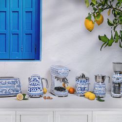 SMEG Dolce &amp; Gabbana Milk Frother, Blu Mediterraneo
