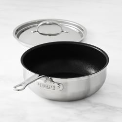 Hestan ProBond Professional Clad Stainless-Steel TITUM Nonstick Essential Pan, 3 1/2-Qt.