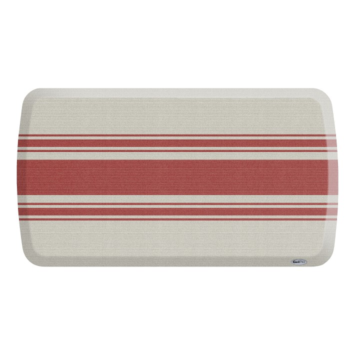 Gel Pro Bistro Stripe Classic Red Mat, 20x36