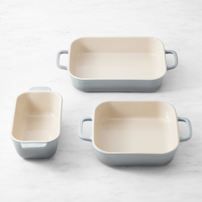 Le Creuset San Francisco Stoneware Open Baker, Set of 3 (Color French Grey)