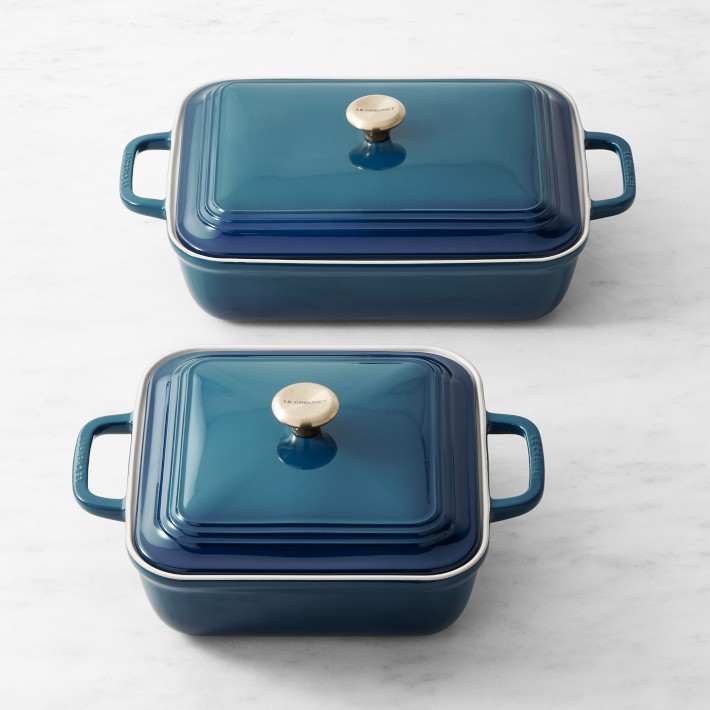 Le Creuset San Francisco Stoneware Covered Baker, Set of 4 - Agave