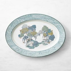 Scalamandr&#233; x Williams Sonoma Sea of Trees Oval Platter
