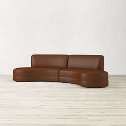 Capri 2-Piece Bumper Armless Sectional (132&quot;)