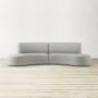 Capri 2-Piece Bumper Armless Sectional (132&quot;)