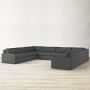Ghent Square Arm Slipcovered 5-Piece U-Shape Sofa (165&quot;)