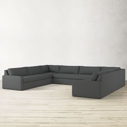 Ghent Square Arm Slipcovered 5-Piece U-Shape Sofa (165&quot;)