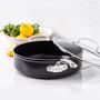 GreenPan&#8482; Premiere Hard Anodized Ceramic Nonstick Covered Saute Pan with Helper Handle