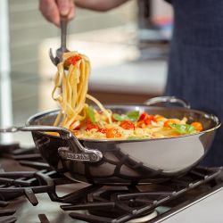 Hestan NanoBond&#174; Titanium Stainless-Steel Chef's Pan, 14&quot;
