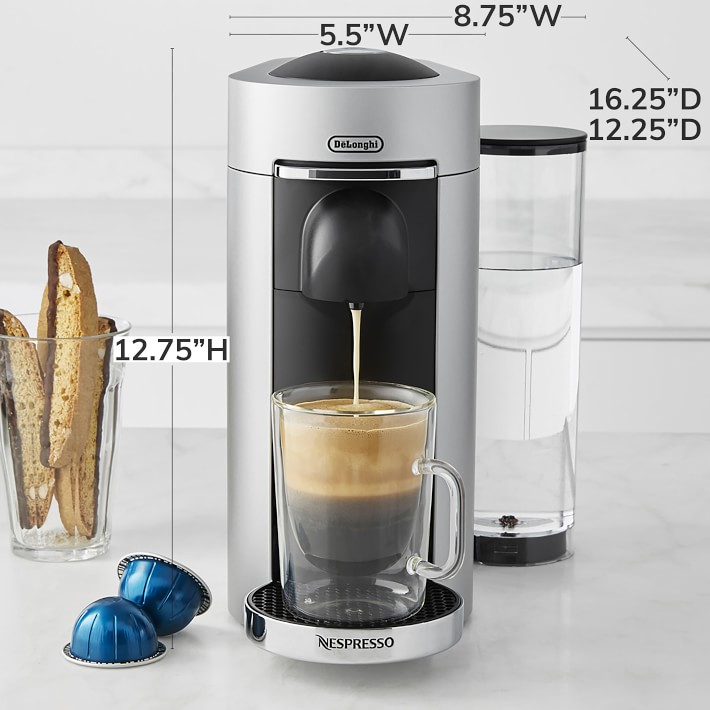 Nespresso VertuoPlus Deluxe Coffee Espresso Machine By De Longhi Williams Sonoma