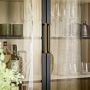 Colt 2- Door Glass Storage Cabinet with Counter (40&quot;)