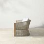 Pasadena Outdoor Teak and Rope Sofa (76&quot;)