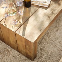 Larnaca Outdoor Teak Coffee Table (48&quot;-60&quot;)