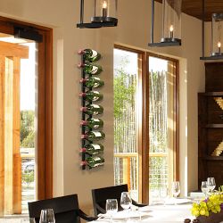 Vinotemp 9-Bottle Epicureanist Metal Wine Rack