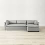 Laguna 3-Piece L-Shape Chaise Sectional with Ottoman (114&quot;-118&quot;)