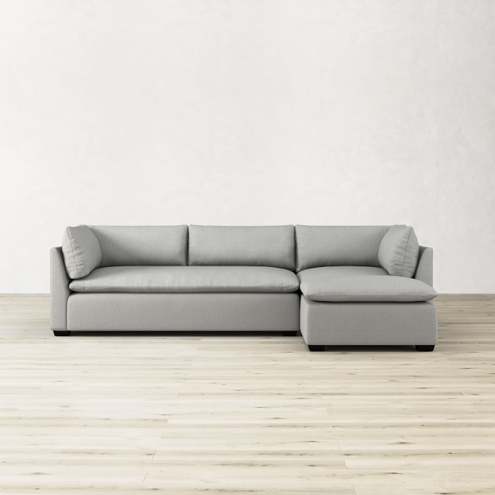 Laguna 3-Piece L-Shape Chaise Sectional with Ottoman (114&quot;-118&quot;)