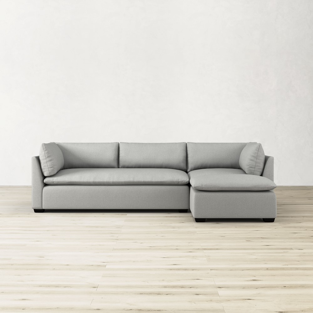 Laguna 3-Piece L-Shape Chaise Sectional with Ottoman (114&quot;-118&quot;)