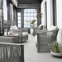 Pasadena Outdoor Metal Club Chair