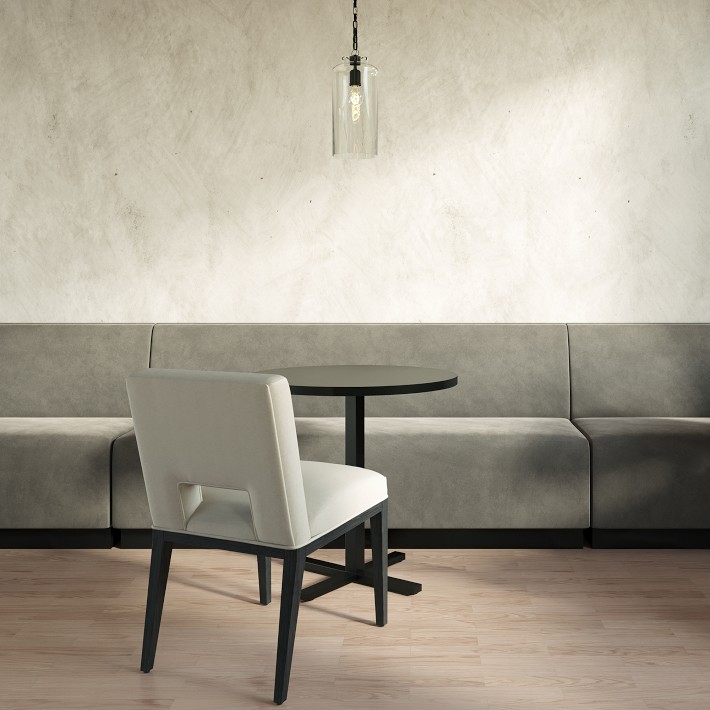 Garbo Upholstered Customizable Banquette &ndash; Smooth Back
