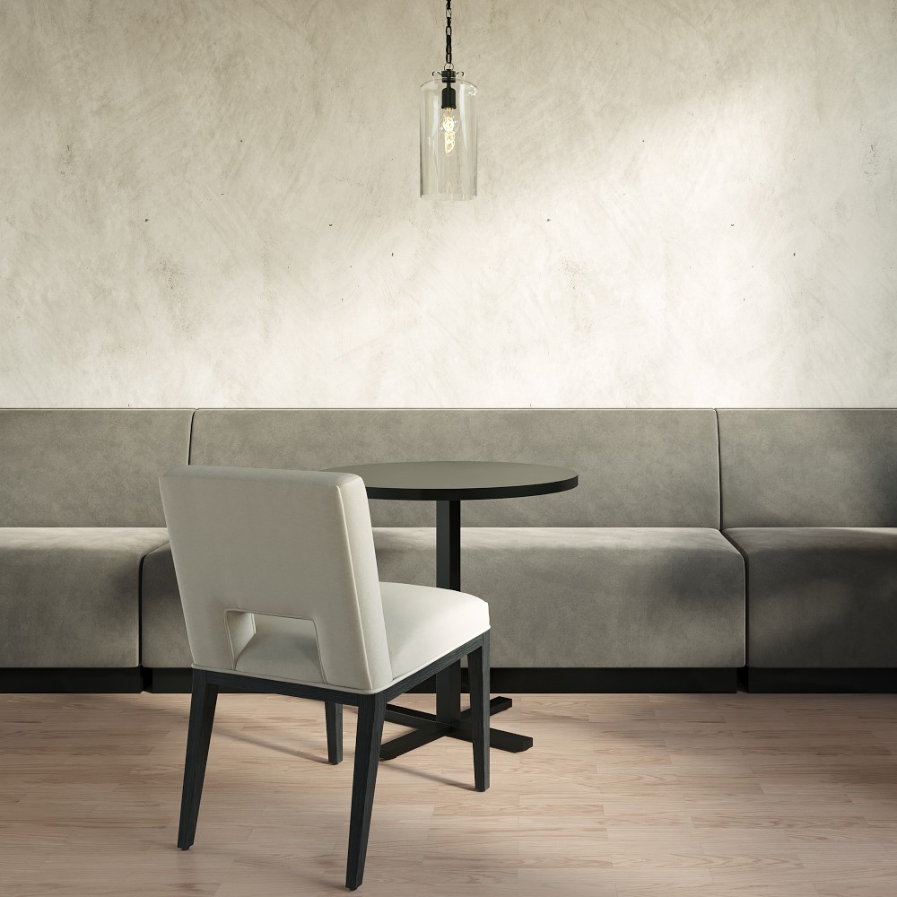Garbo Upholstered Customizable Banquette &ndash; Smooth Back