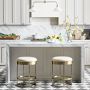 Sydney Upholstered Backless Counter &amp; Bar Stool