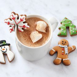 Williams Sonoma Holiday Mug Topper Cookie Cutters, Set of 4