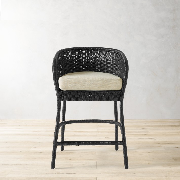 Topanga Counter Stool, Wood, Ebony