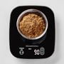 Williams Sonoma USB Black Glass Waterproof Scale, 11-Lb