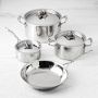 Ruffoni Opus Prima Hammered Stainless-Steel 7-Piece Cookware Set