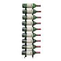 9-Bottle Modern Peg Wine Rack, Black