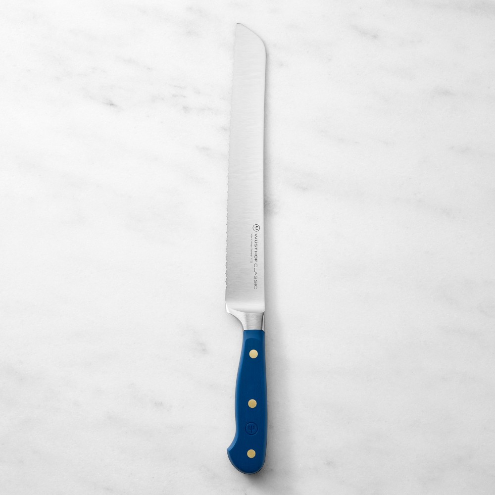 Wüsthof Classic Double-Serrated Bread Knife, 9", Blueberry