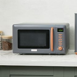 Haden Dorchester Compact Microwave, Pebble Grey