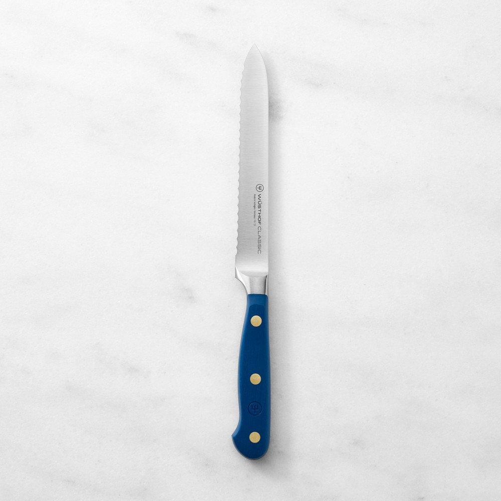 Wüsthof Classic Serrated Utility Knife, 5"