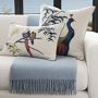 Peacock Embroidered Pillow Cover