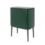 Brabantia Bo Touch Top Multi Compartment Recycling Trash Can, 3 x 3 Gallon 